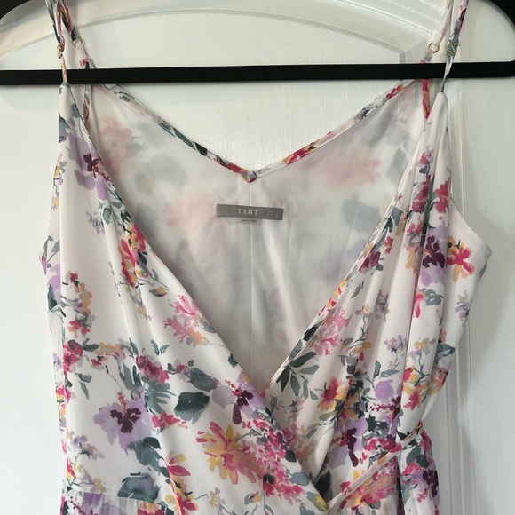 Floral Pleated Tart Wrap Dress - Picture 2 of 4